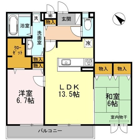 サンスクエア千里万博 B棟の物件間取画像